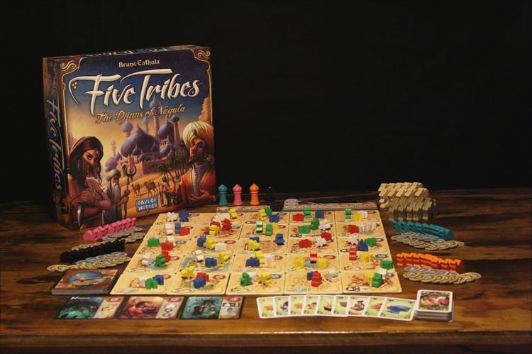 board games with math five tribes