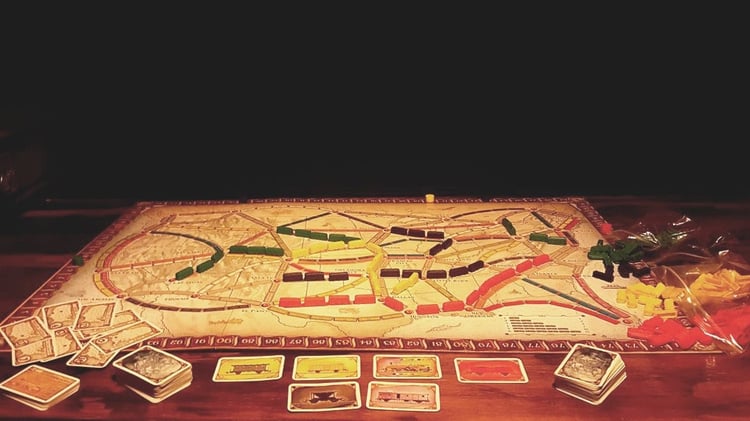 math board games for kids ticket to ride
