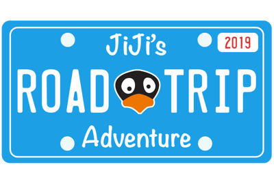 JiJi's Road Trip License Plate