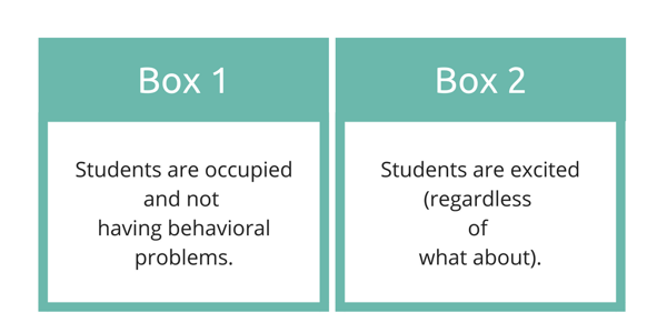 Student Engagement Boxes Graphic